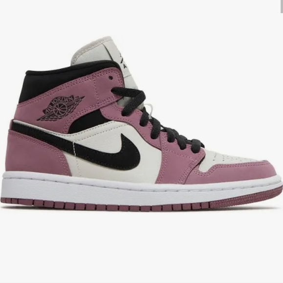 Jordan 1 Mid SE Light Mulberry (Women's) - Picture 1 of 11